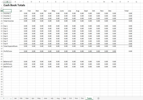 Free Excel Cash Book Template Free Excel cash book template for small business