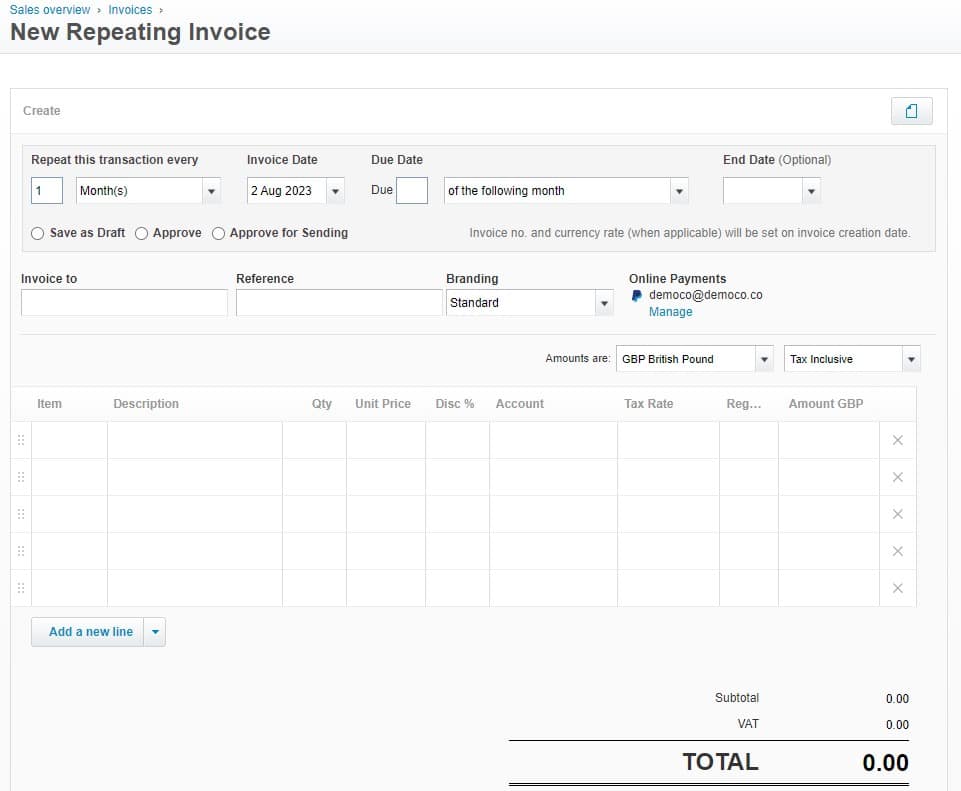 What is a Recurring Transaction? How to set up a recurring invoice in Xero