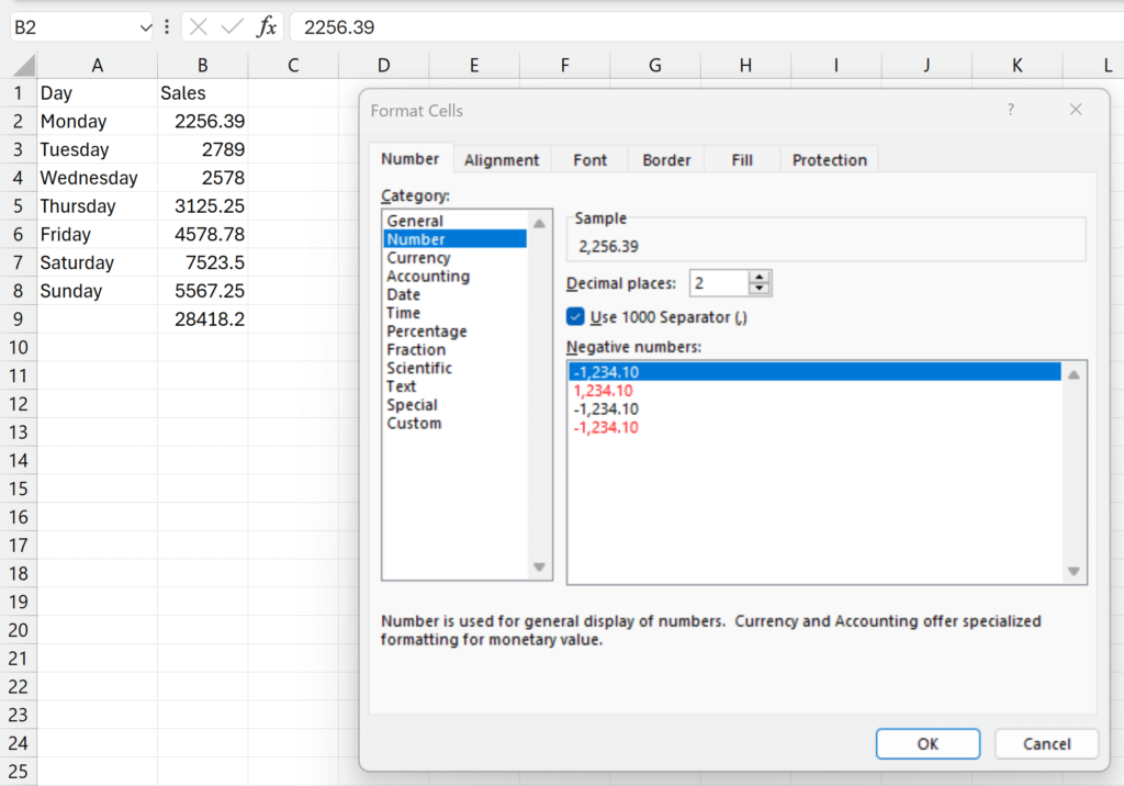 Basic Excel Formulas Every Small Business Should Master Excel how to format number cell
