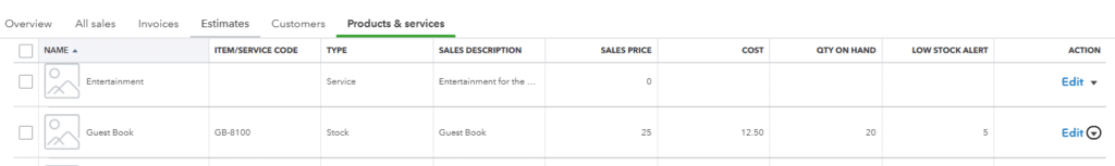 What is Stock Control for Small Businesses Stock product record in QuickBooks