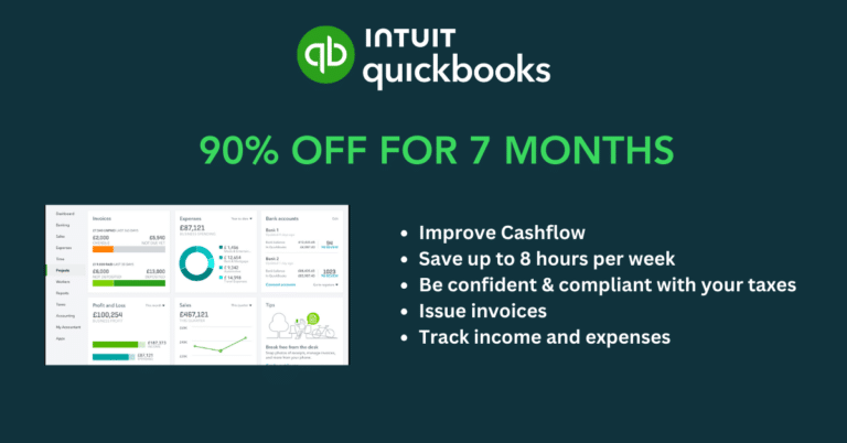 QuickBooks discount 90% for 7 months