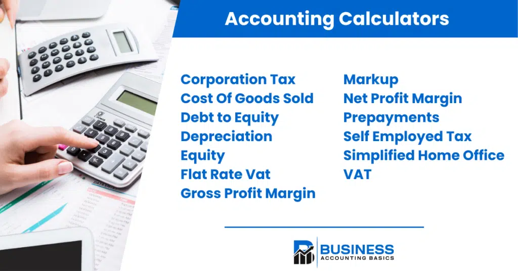 Free Online Accounting Calculators List of Accounting calculators for small businesses
