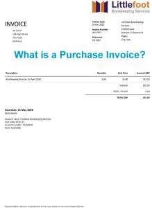 Purchase Invoice for Small Businesses What is a Purchase Invoice