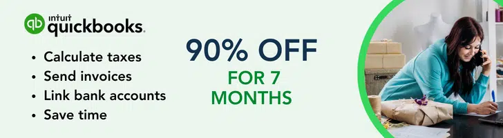 QuickBooks Banner with discount