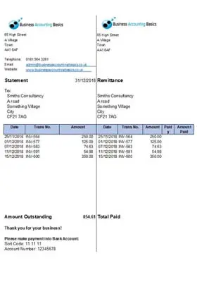 Credit Control Procedures Excel Statement of Account Free