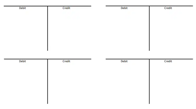 T Account Template T-Account PDF free download